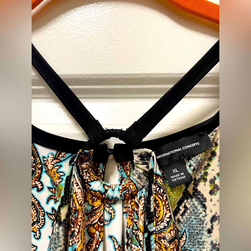 NWT $90R. INC International Concepts Tribe Viper Paisley Midi - Picture 6 of 9